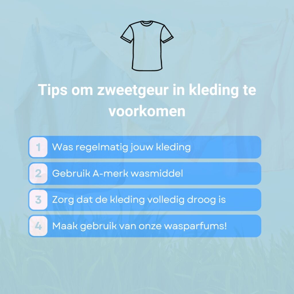 Tips om zweetgeur in kleding te voorkomen